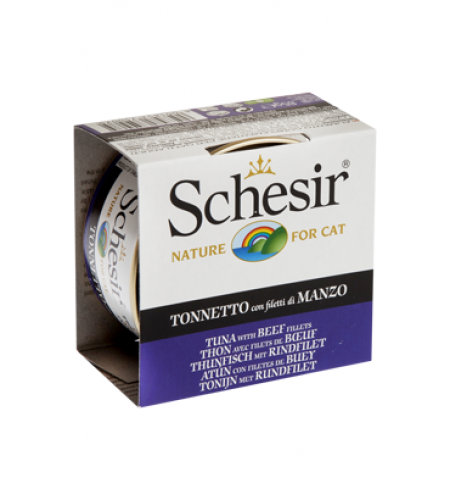 SCHESIR GATO ATUM COM FILETE DE CARNE (GELATINA) 85GR